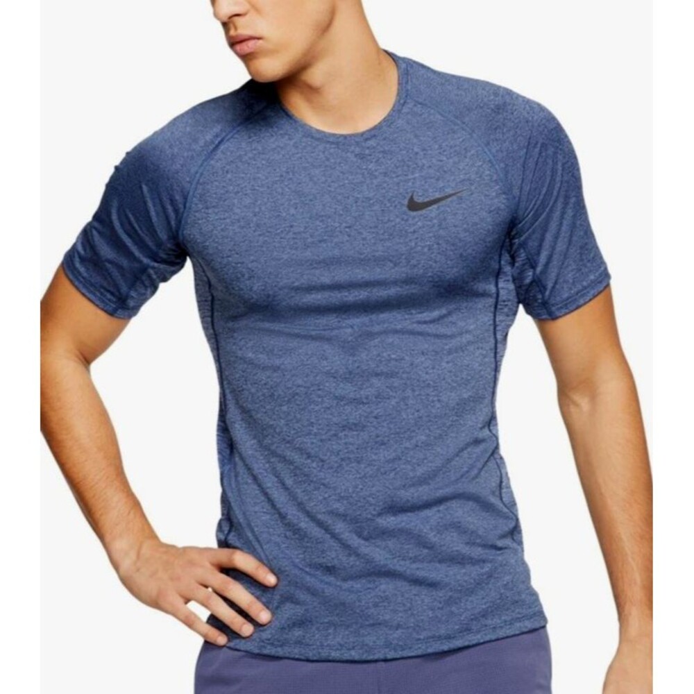 Nike Pro Dri Fit Slim Fit Men's Short Sleeve T-Shirt Active Gym Size Medium Blue